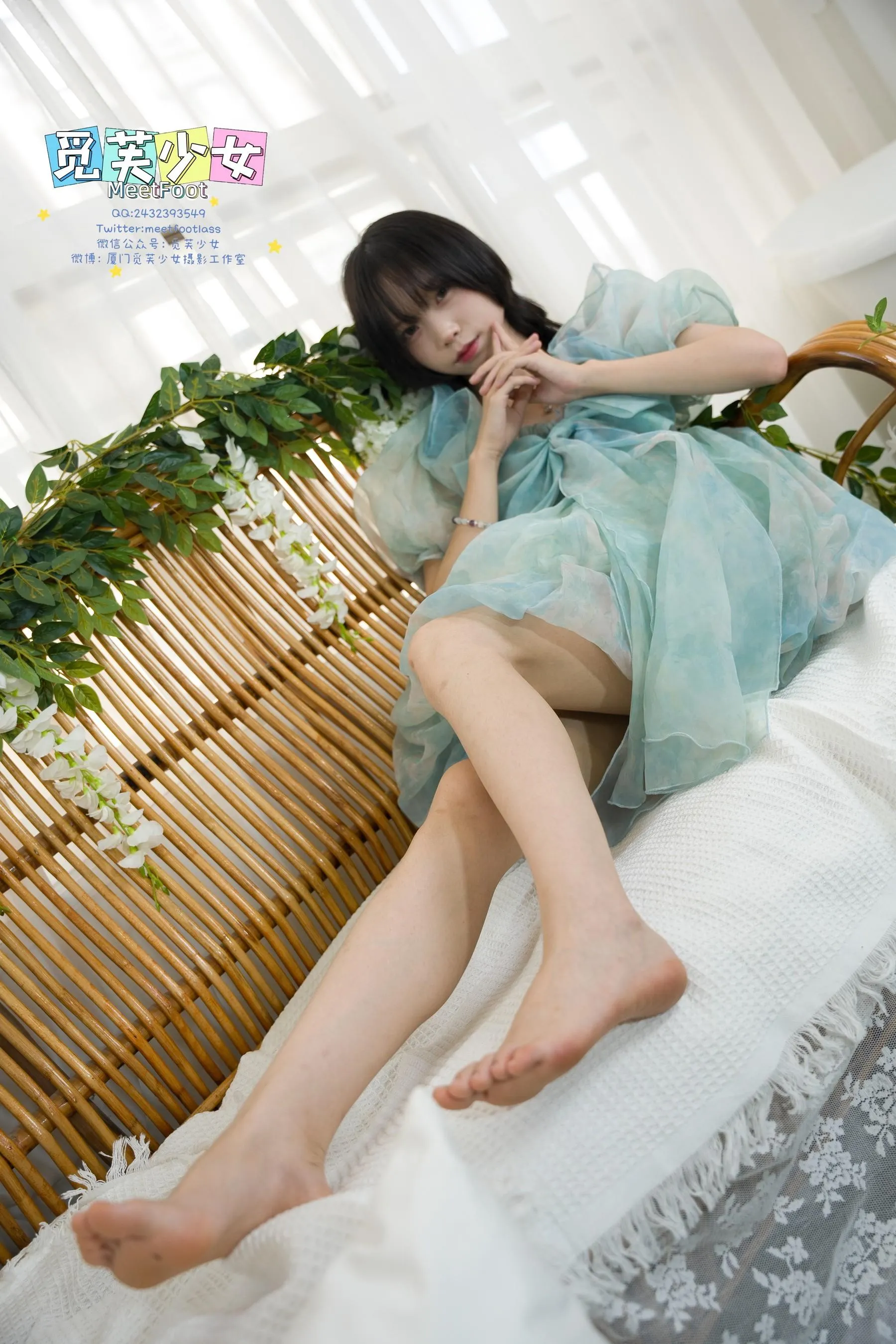 觅芙少女 NO.033 小婉-一袭蓝色纱裙构筑今晚浪漫的梦境-PIC [249P]插图8